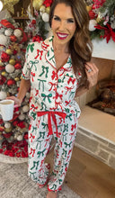 Midnight Bow Christmas Edition Ruffle Pajamas-‼️NO RETURN‼️