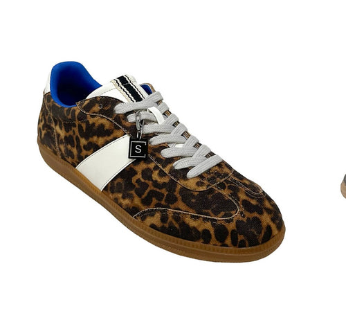 Leopard print shu shop brand sneakers