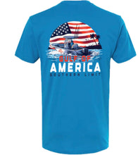 GULF BOAT TURQUOISE gulf of America tee shirt unisex
