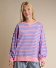 Stripe Comfy Casual Oversized Knit Top