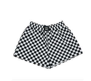 Lulu Mac black white checkered shorts