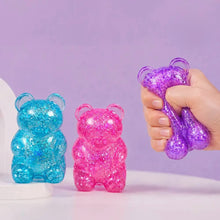 Squishy Glittered Gummy Bear Squeeze Stress Relief Toy-squishy