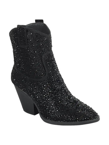 Bling black boots