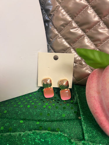 Pink Pendant Earrings - Matching Necklace!