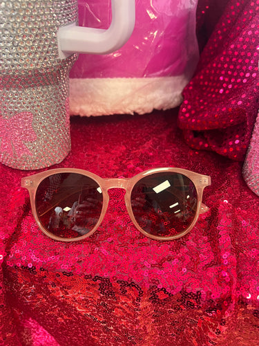 Champagne Sunglasses with Brown Lens