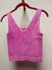 Zenana Mauve Cropped Tank