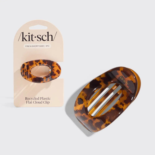 Kitsch Recycled Plastic Small Flat Cloud Clip - Tort