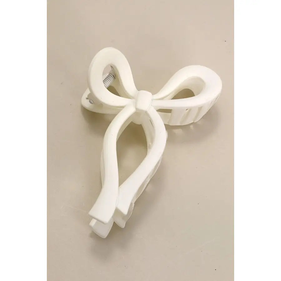 Matte Bow Hair Claw Clips