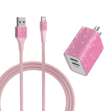 Bling Dual High-Speed Wall Charger Cable 6-ft