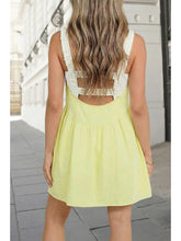 Gingham Patchwork 2pcs Romper Inside Mini Dress