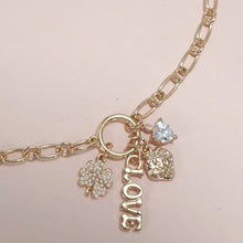 Cluster Charm Love Heart Necklace