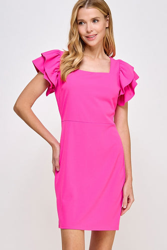 Fuchsia pink dress