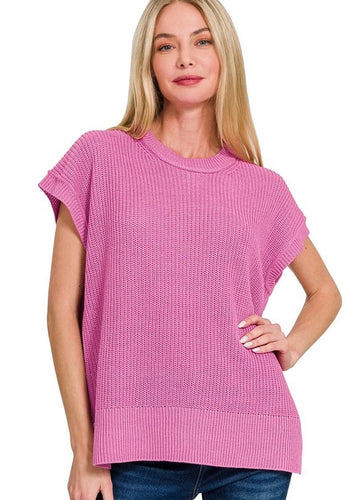 Purple Knit Top