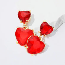 Heart Stone Cluster Dangle Earrings-these are beautiful