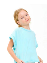 Aqua cutout back kids top designer inspired FP