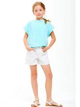 Aqua cutout back kids top designer inspired FP