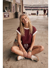 Scuba Contrast Trim Gameday Set-maroon and white