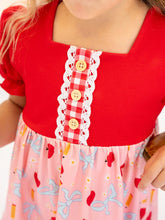 Sweet Apple Gingham Ruffle Outfit
