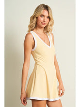 Butter yellow active wear dress- best selling fit