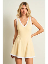 Butter yellow active wear dress- best selling fit