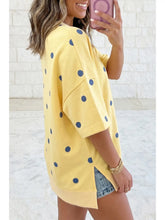 Preorder. Butter Soft Polka Dot Print Loose Oversized T-Shirt