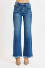 Risen jeans Tummy Control Mid Rise Ankle Straight Fray Hem