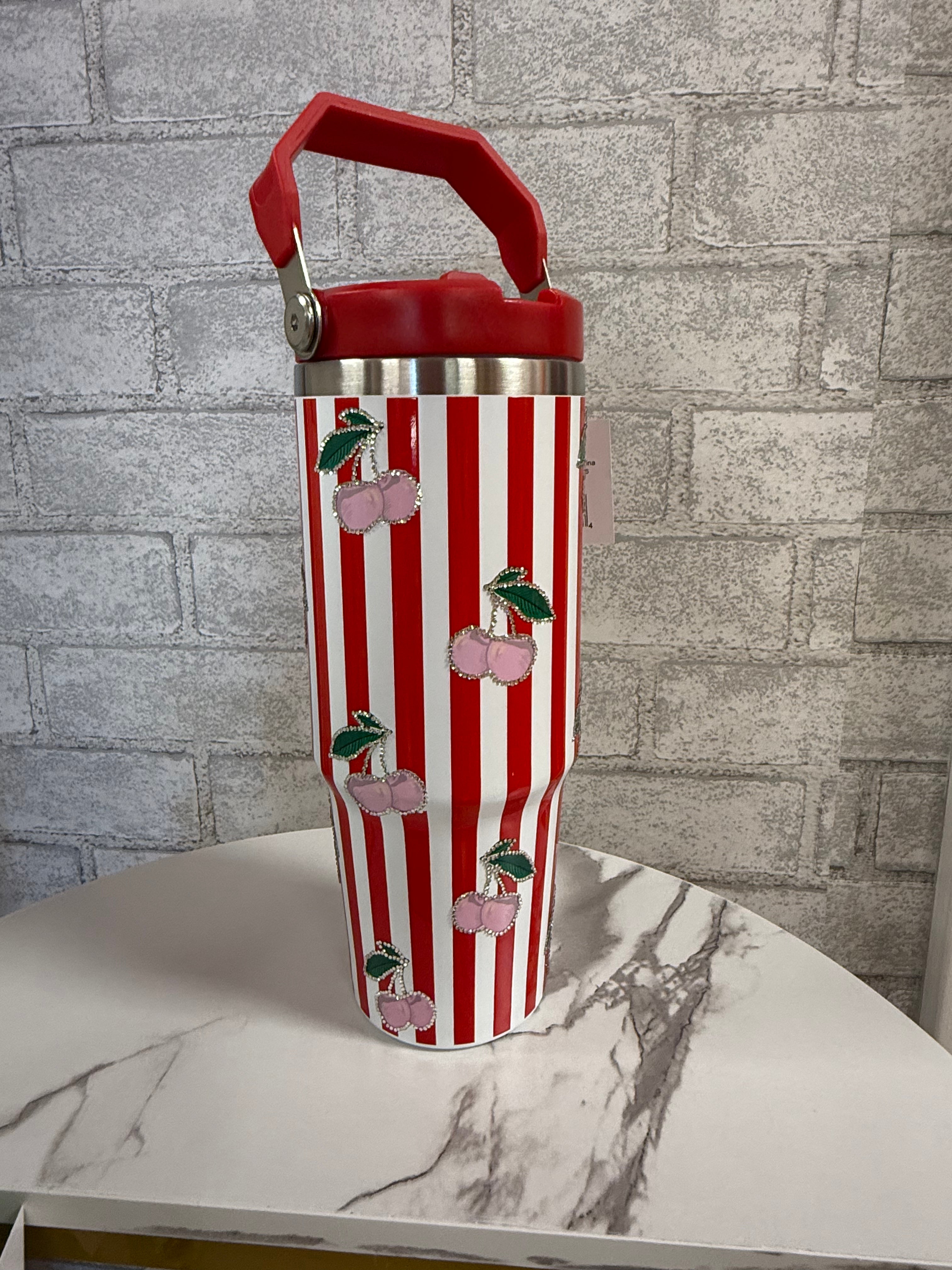 Cherry bling tumbler 🍒