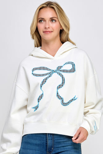 Bow embroidery sweatshirt