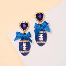 Football Ribbon Game Day Earrings