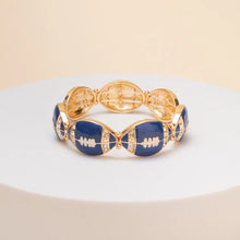Game Day Football Metal Stretch Bracelet