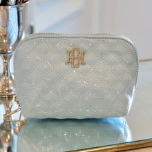 Small Pouch Light Blue Patent-make up bag. Beautiful