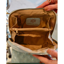 Small Pouch Light Blue Patent-make up bag. Beautiful