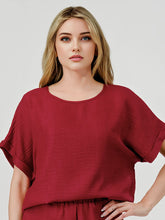 Kick-Off 2 Pc Game Day Top and Shorts Set Burgundy