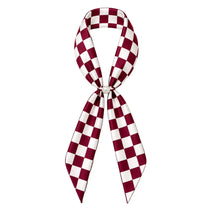 Checkered Gameday Magnetic Scarf Necklace