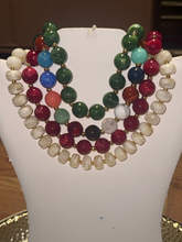 Beaded statement necklace