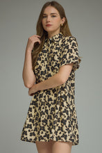 Cream brown and black fall transition dress