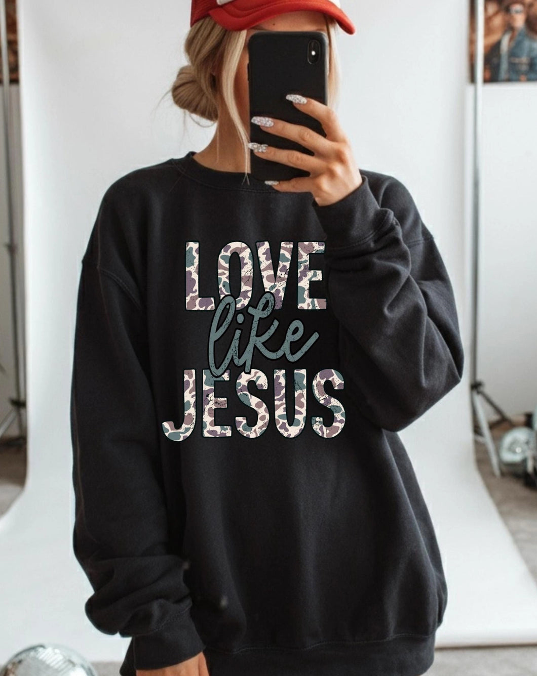Camo Love Like Jesus Sweatshirt