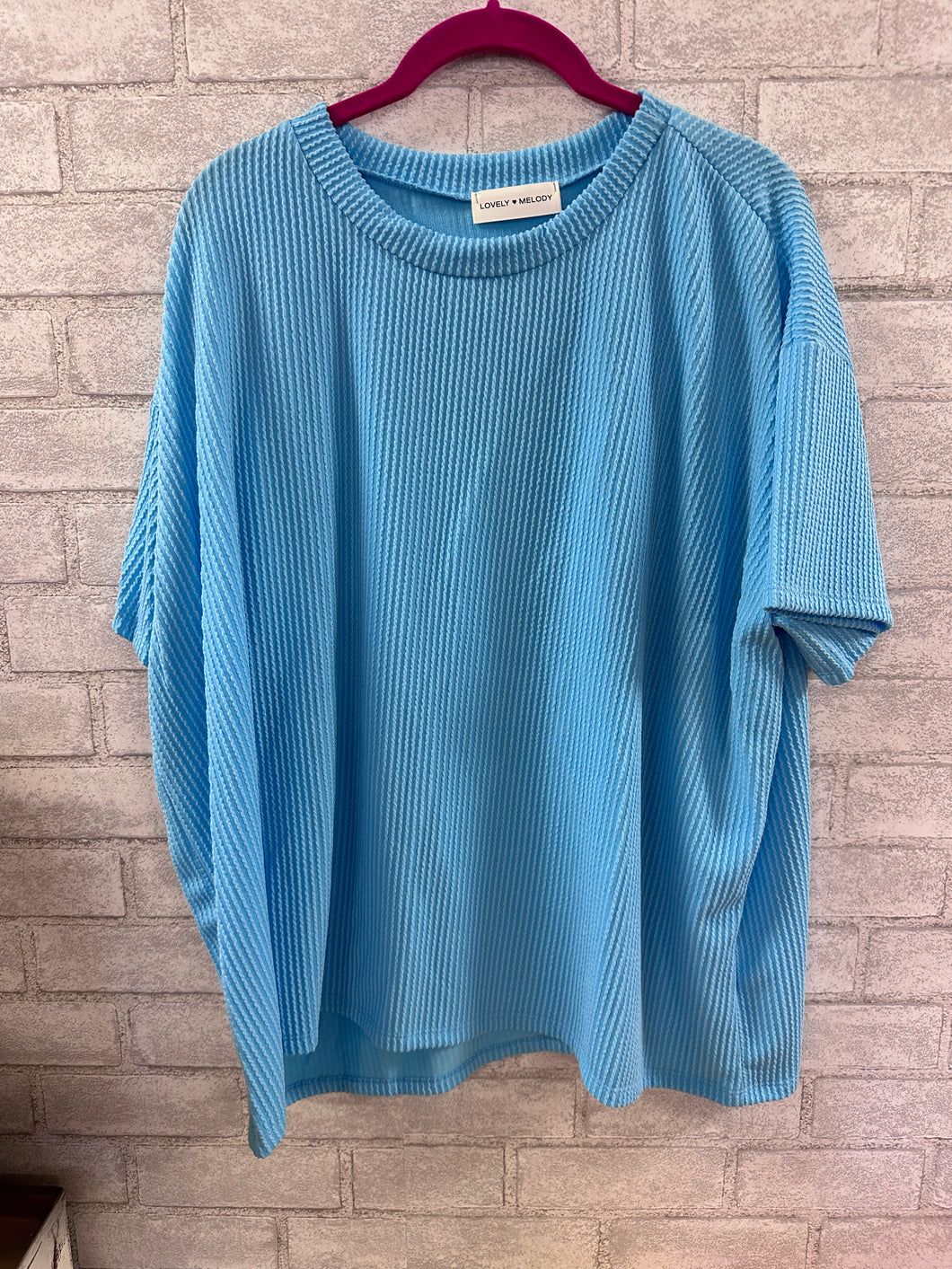 Ribbed top. Relax fit. Best seller round neck