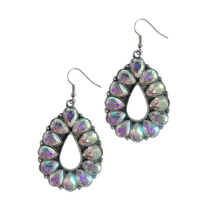 Ab stone drop earring