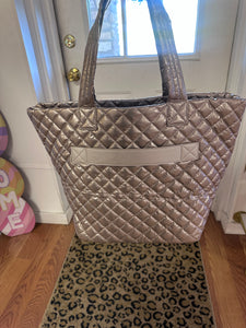 The Debra Diamond Tote Champagne