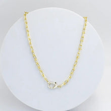 Gold Radiant Lock Necklace