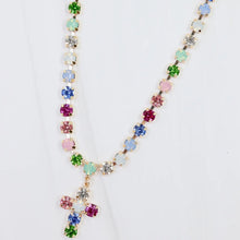 Rhinestone Cross Necklace Multi