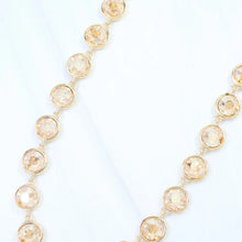 Crystal Necklace Champagne