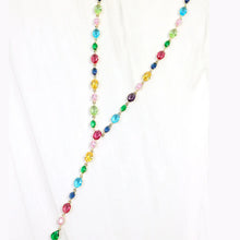 Crystal Y Necklace Wp Multi