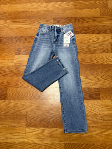 Risen tummy control stretchy straight jeans