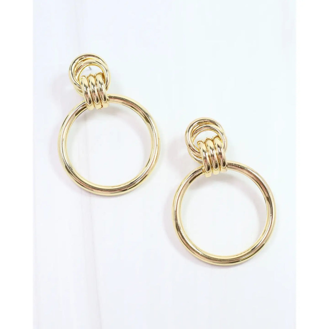 Gold Drop Earring