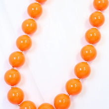Orange beaded necklace