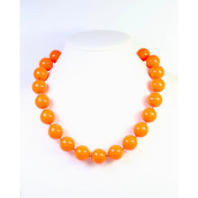 Orange beaded necklace