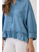 Chambray denim Button Down Shirt