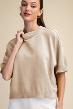 Relaxed Sweater Crew-neck Elbow-length Sleeves